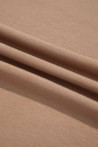 Elevated, Fitted (Light Brown) Mock Neck Long Sleeve Shirt
