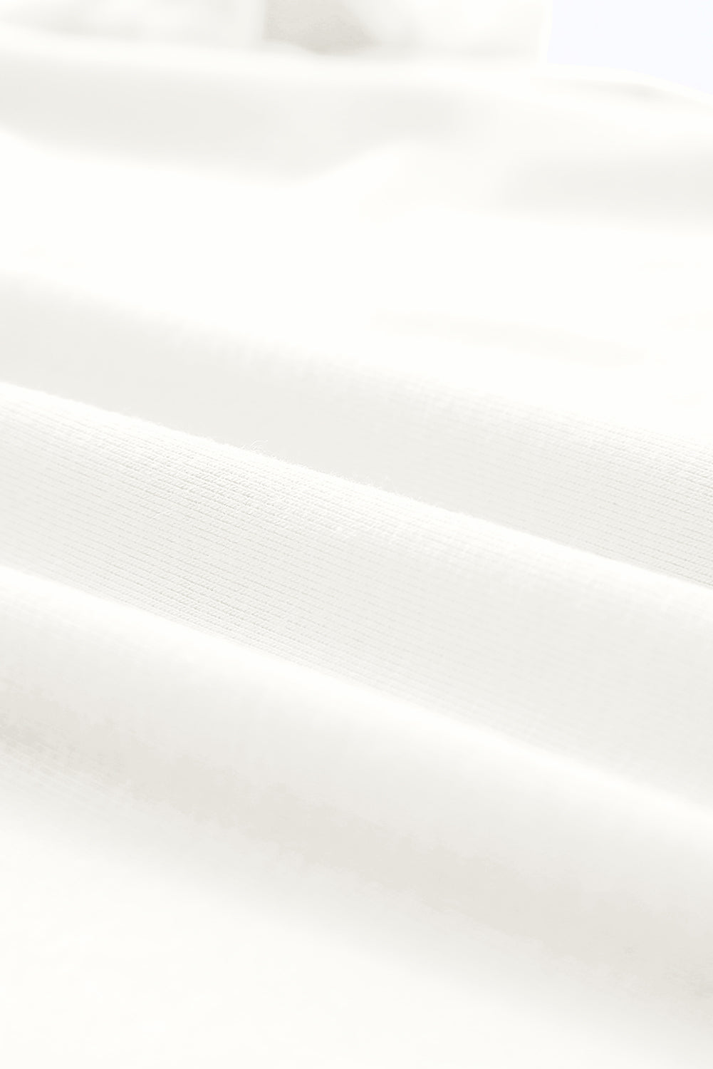 Casual (White) Basic T-Shirt with Cuffed Sleeves