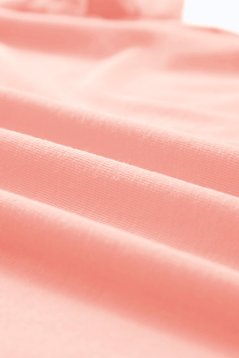 Casual (Pink) Basic T-Shirt with Cuffed Sleeves