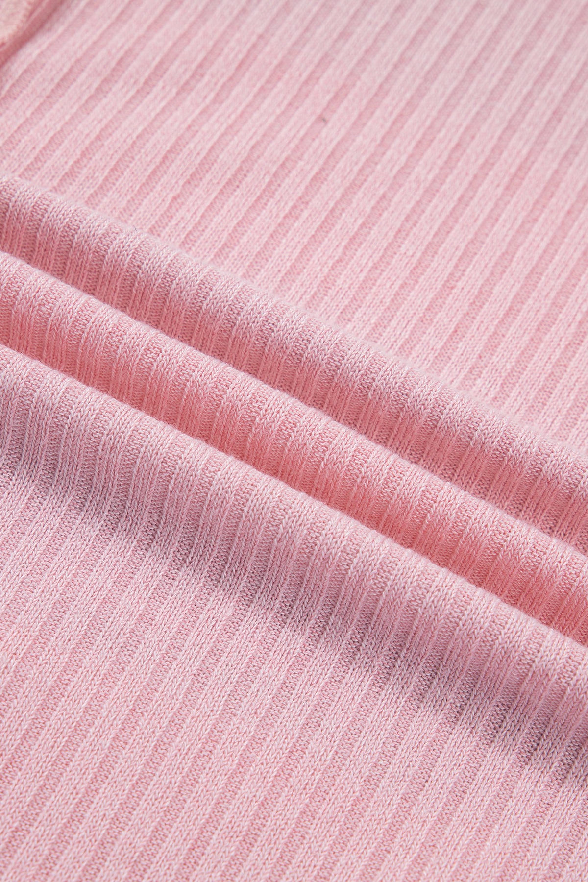 Mint Green & Cream Striped Oversized Top with Pink Contrasting Detail