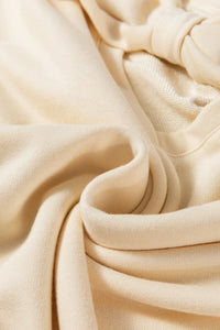 Ivory Round Neck Sweatshirt w/ Upper Back Bow
