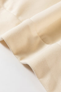 Ivory Round Neck Sweatshirt w/ Upper Back Bow