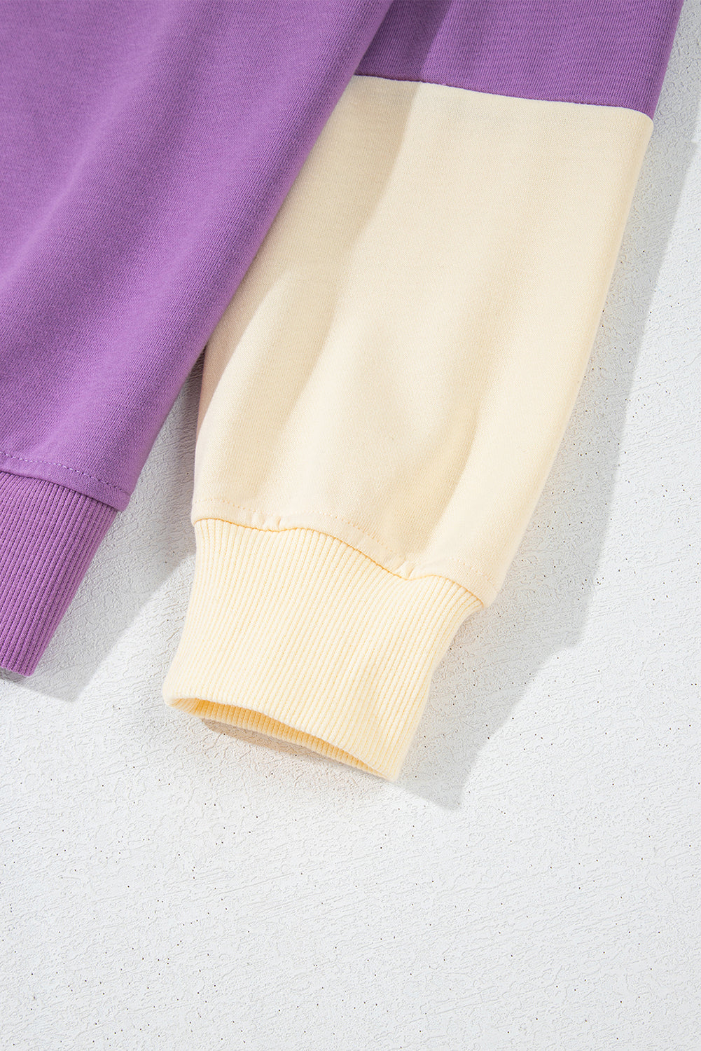 Purple, Pink & Ivory Colorblock Long-Sleeve Top