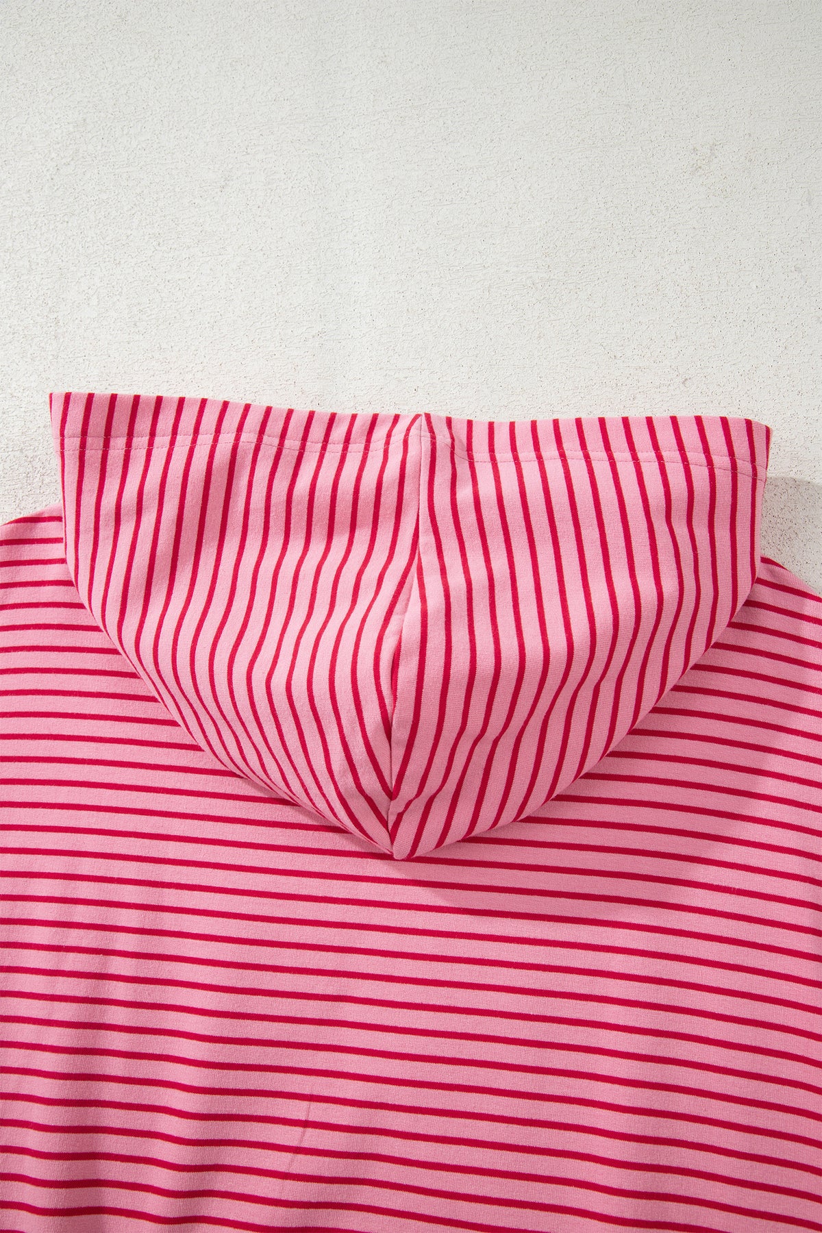 Pink & Red Striped Lightweight Spring Hoodie