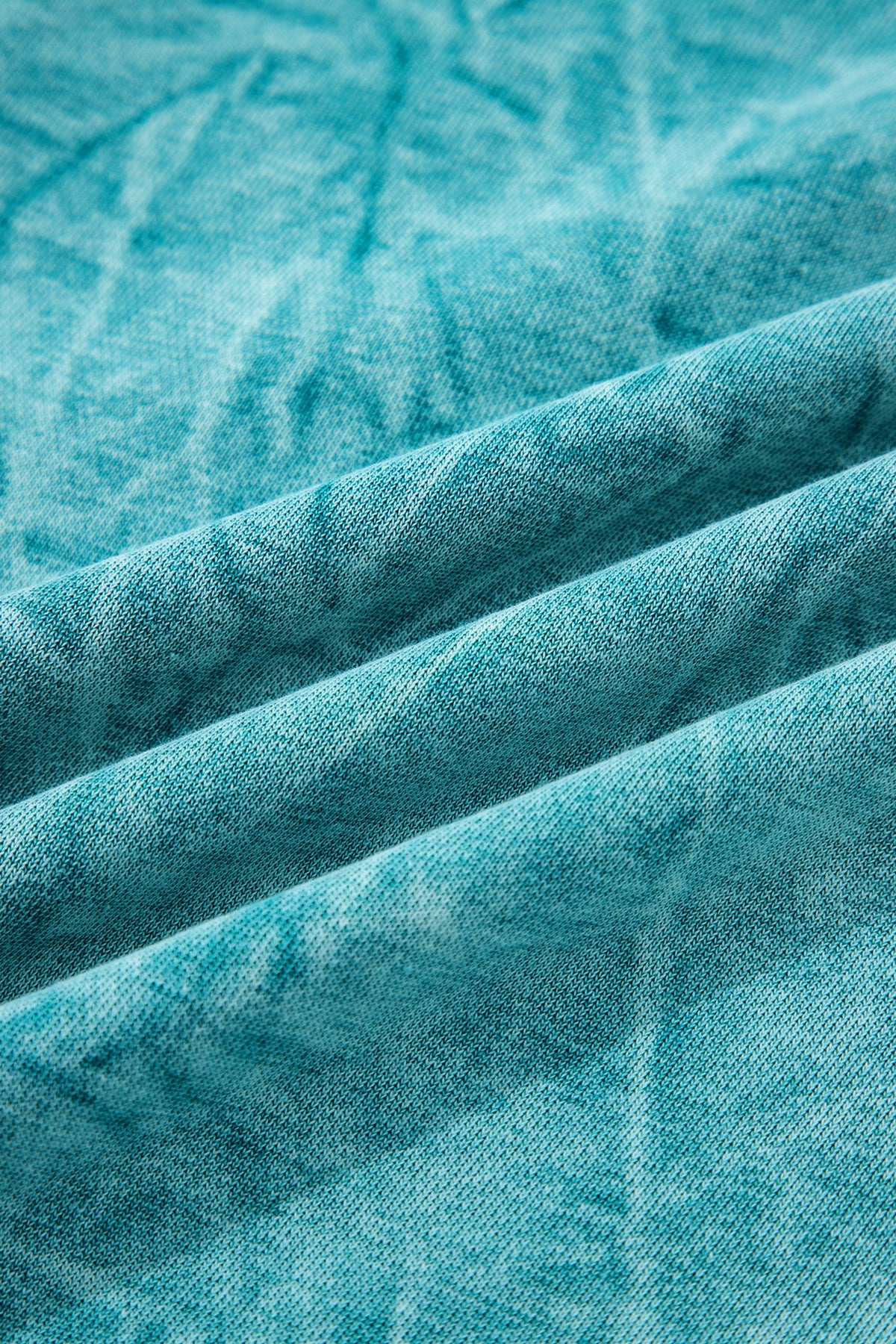 Saved By Grace (Teal) Letter Embroidery Mineral Wash Loose Sweatshirt