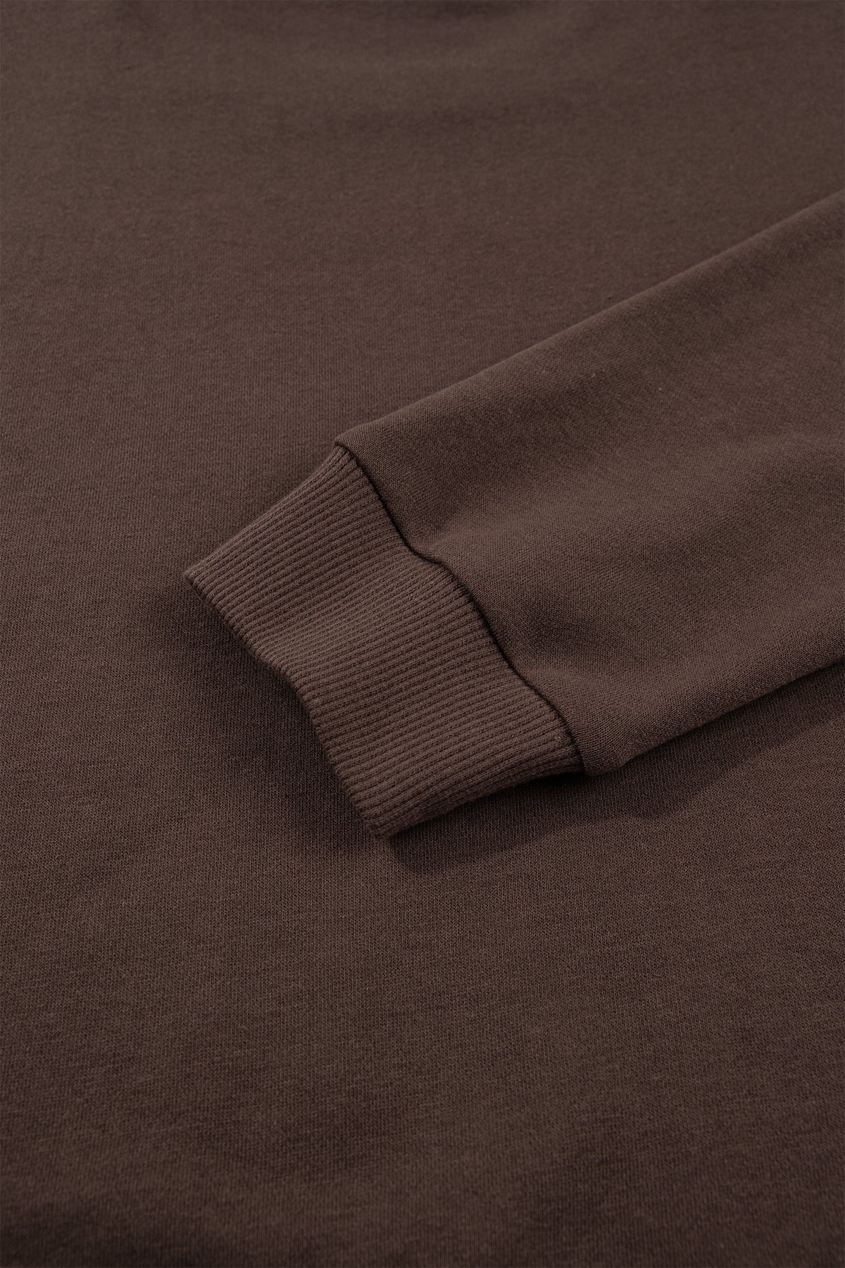 Patchwork PRAY Dark Brown Lightweight Sweatshirt