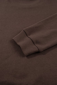 Patchwork PRAY Dark Brown Lightweight Sweatshirt