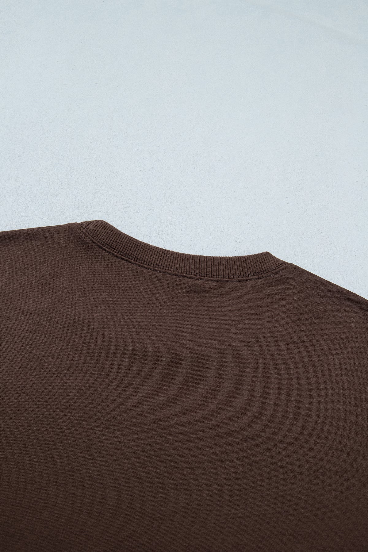 Patchwork PRAY Dark Brown Lightweight Sweatshirt
