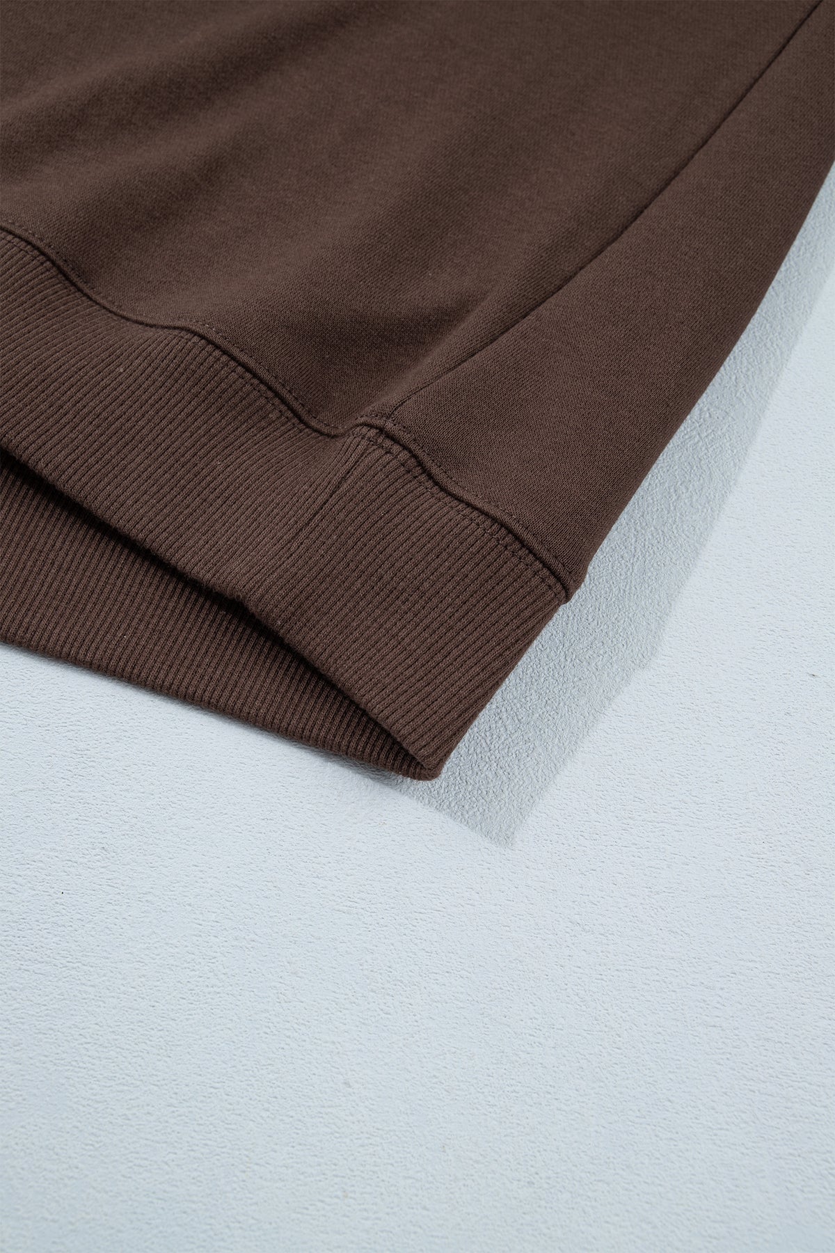Patchwork PRAY Dark Brown Lightweight Sweatshirt
