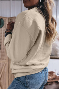 God Is Good (Beige) Embroidered Sweatshirt