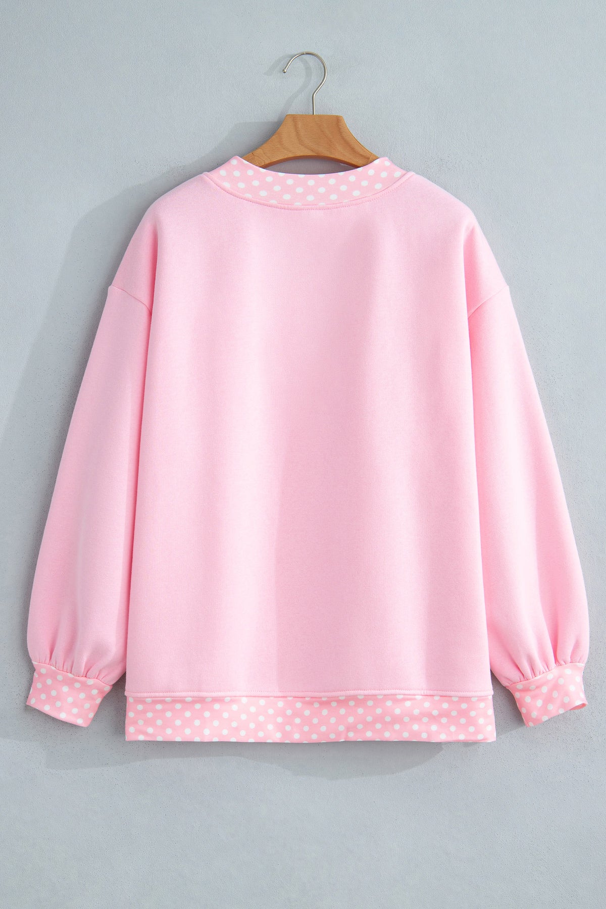 Jesus Loves You Polka Dot Mock Neck Sweatshirt