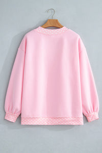 Jesus Loves You Polka Dot Mock Neck Sweatshirt