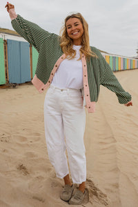 Stella Striped Cardigan w/Pockets