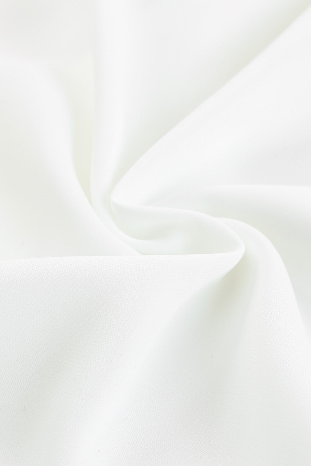 Pleated Top (White) with Puff Sleeves and Hidden Buttons