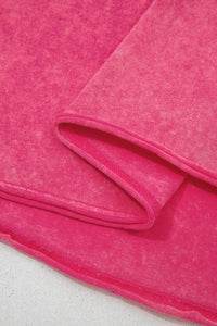 Mineral Wash (Pink) V-Neck Tank Top