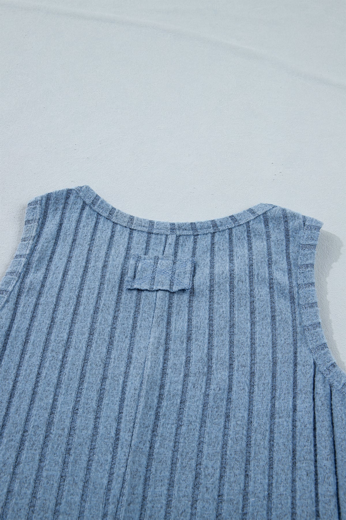 Slim Ribbed (Blue) Soft Tank Top