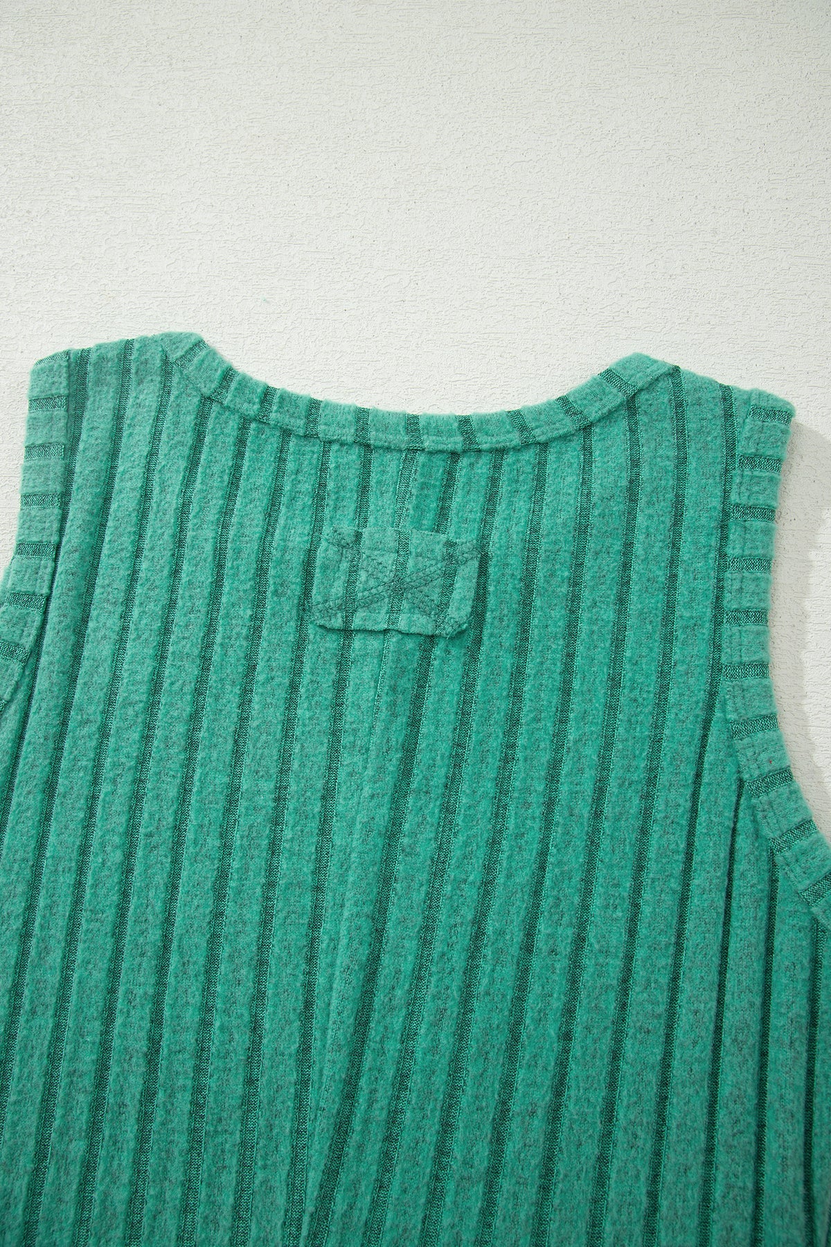 Slim Ribbed (Green) Soft Tank Top