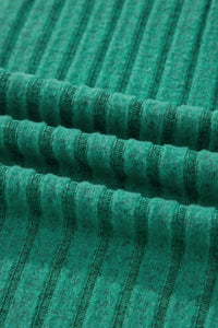 Slim Ribbed (Green) Soft Tank Top