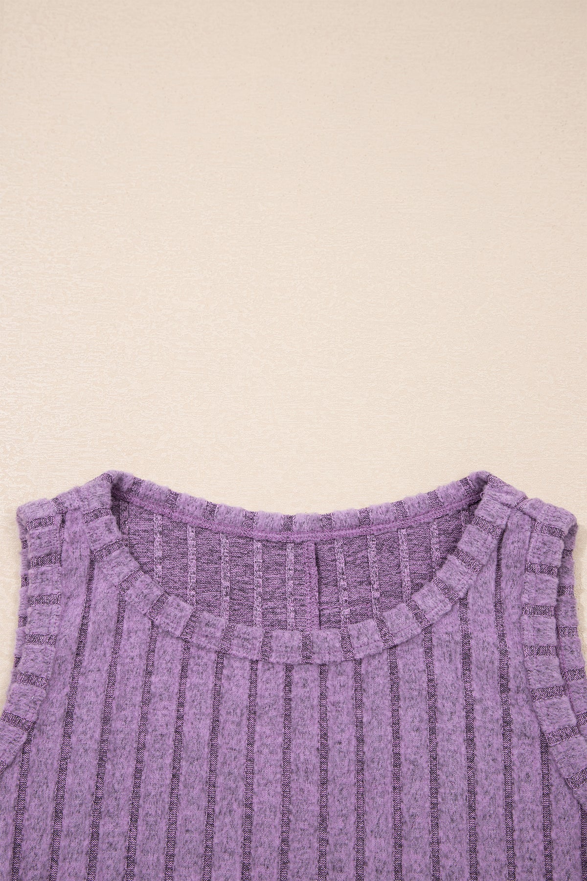 Slim Ribbed (Purple) Soft Tank Top