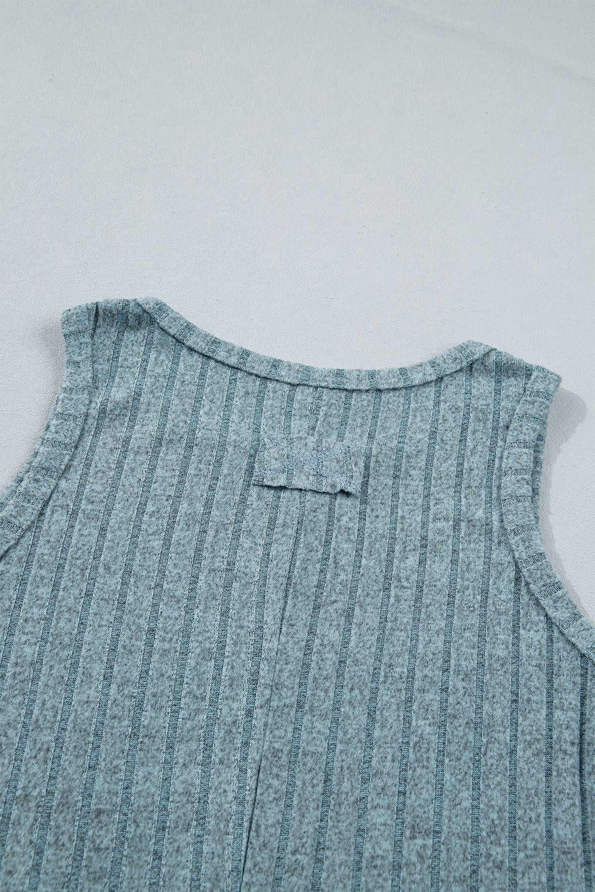 Slim Ribbed (Aqua) Soft Tank Top
