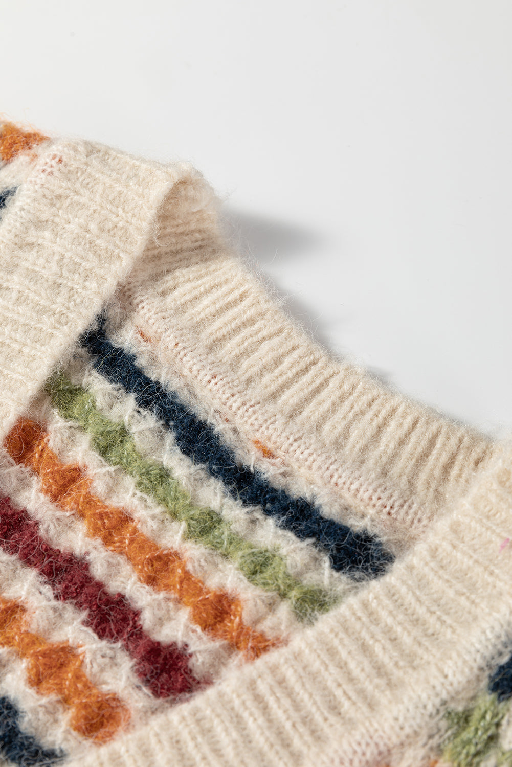 Autumn Multi-Color Knit Sweater Cardigan