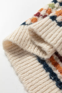 Autumn Multi-Color Knit Sweater Cardigan