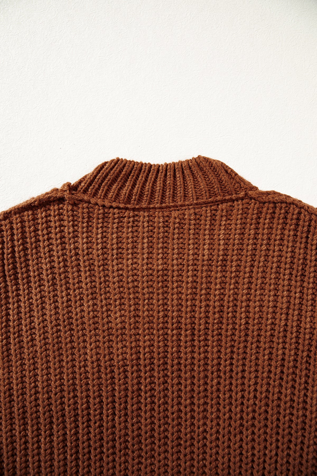 Bronco Babe (Latte) Cable Knit Sweater