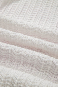 "Let's Play Football" 100% Cotton White & Pink Sleeveless Knit Sweater