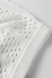 Boho Knit (Off White) Relaxed Fit Short Sleeve Sweater