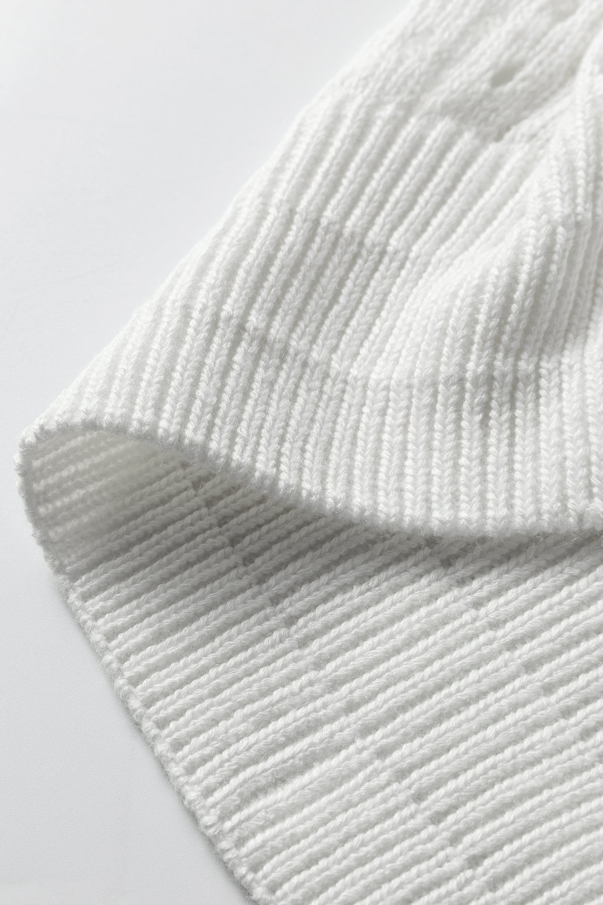 Boho Knit (Off White) Relaxed Fit Short Sleeve Sweater