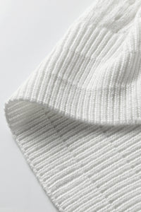 Boho Knit (Off White) Relaxed Fit Short Sleeve Sweater