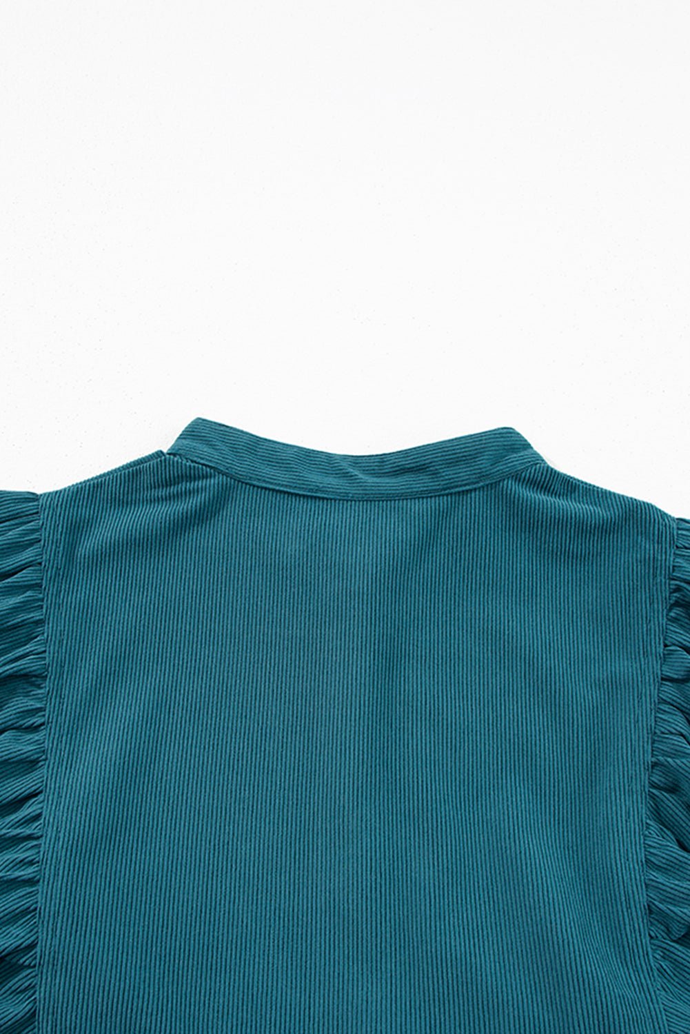 Corduroy (Blue) 3/4 Bracelet Sleeve Mini Dress w/Pockets