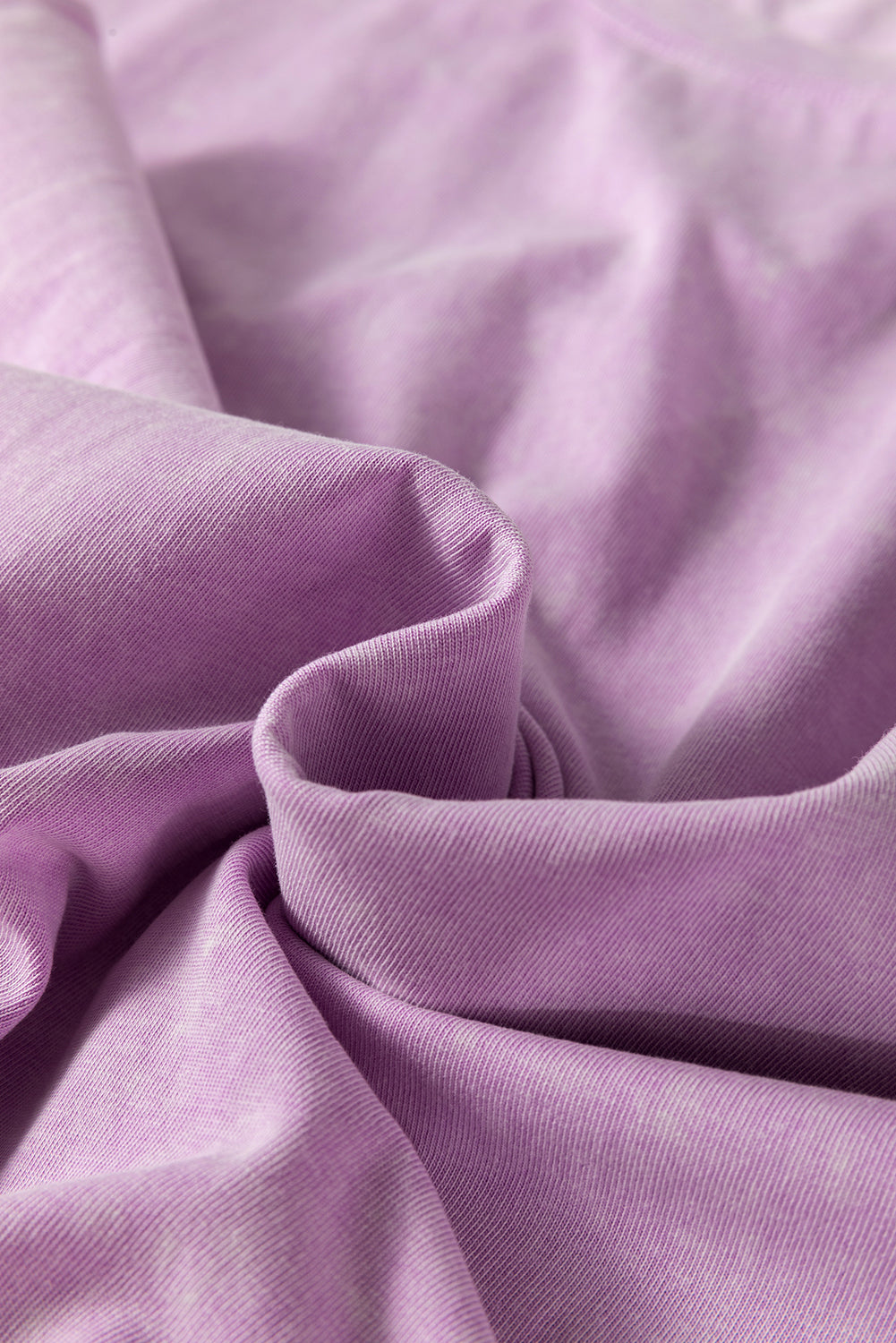 Mineral Wash (Purple) T-Shirt Long Dress with Pockets