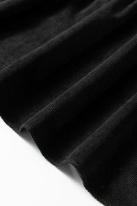 Balloon Long Sleeve (Black) Tiered Dress w/Round Neck