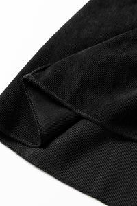 Balloon Long Sleeve (Black) Tiered Dress w/Round Neck