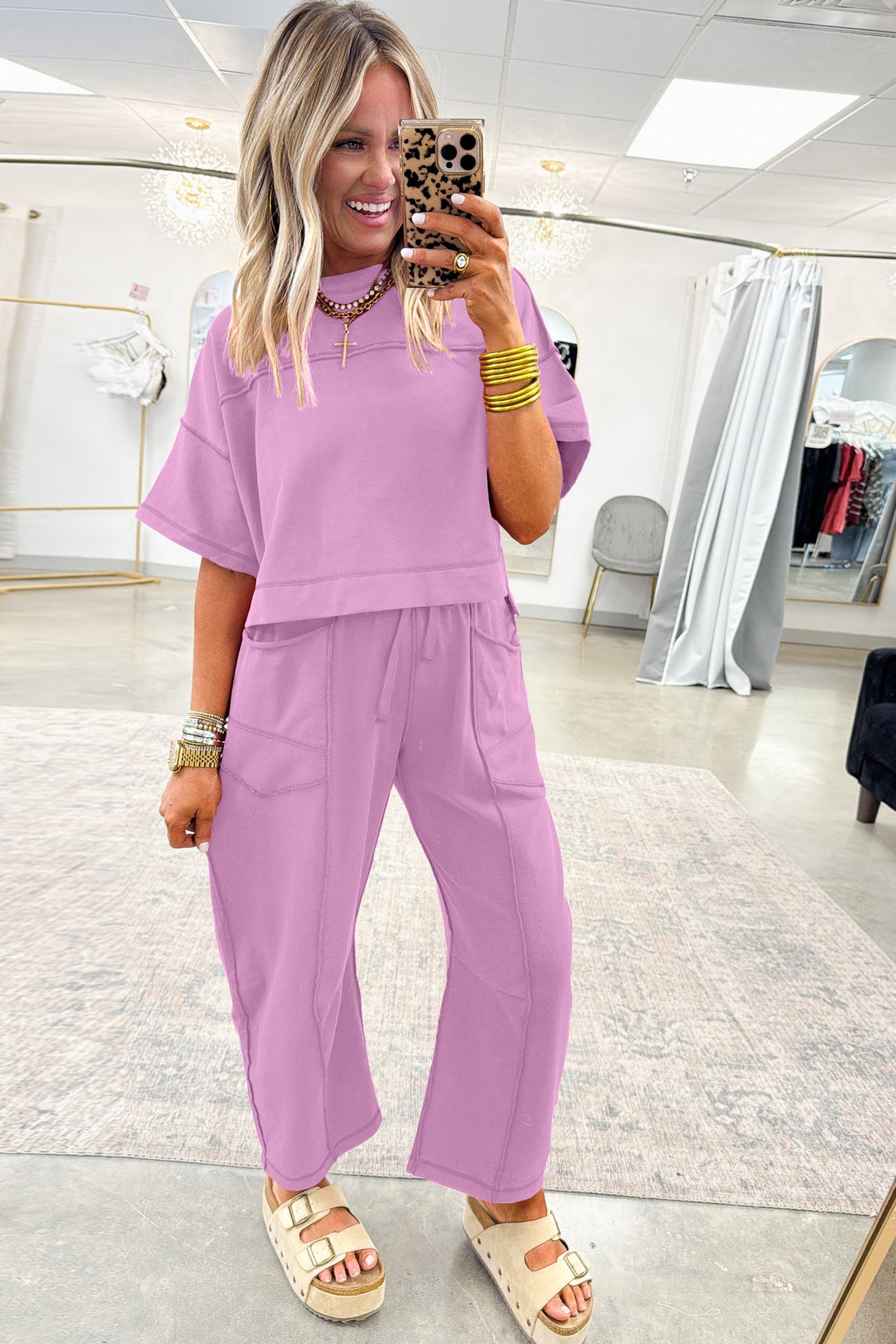 Drop Shoulder (Pastel Purple) Boxy Tee