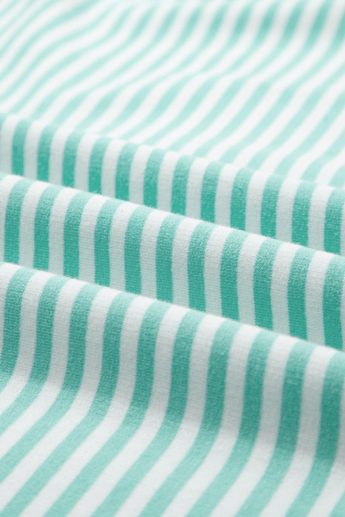 Mint Green & White Striped Oversized Mock Neck 2 Pc Sweatshirt & Shorts Set