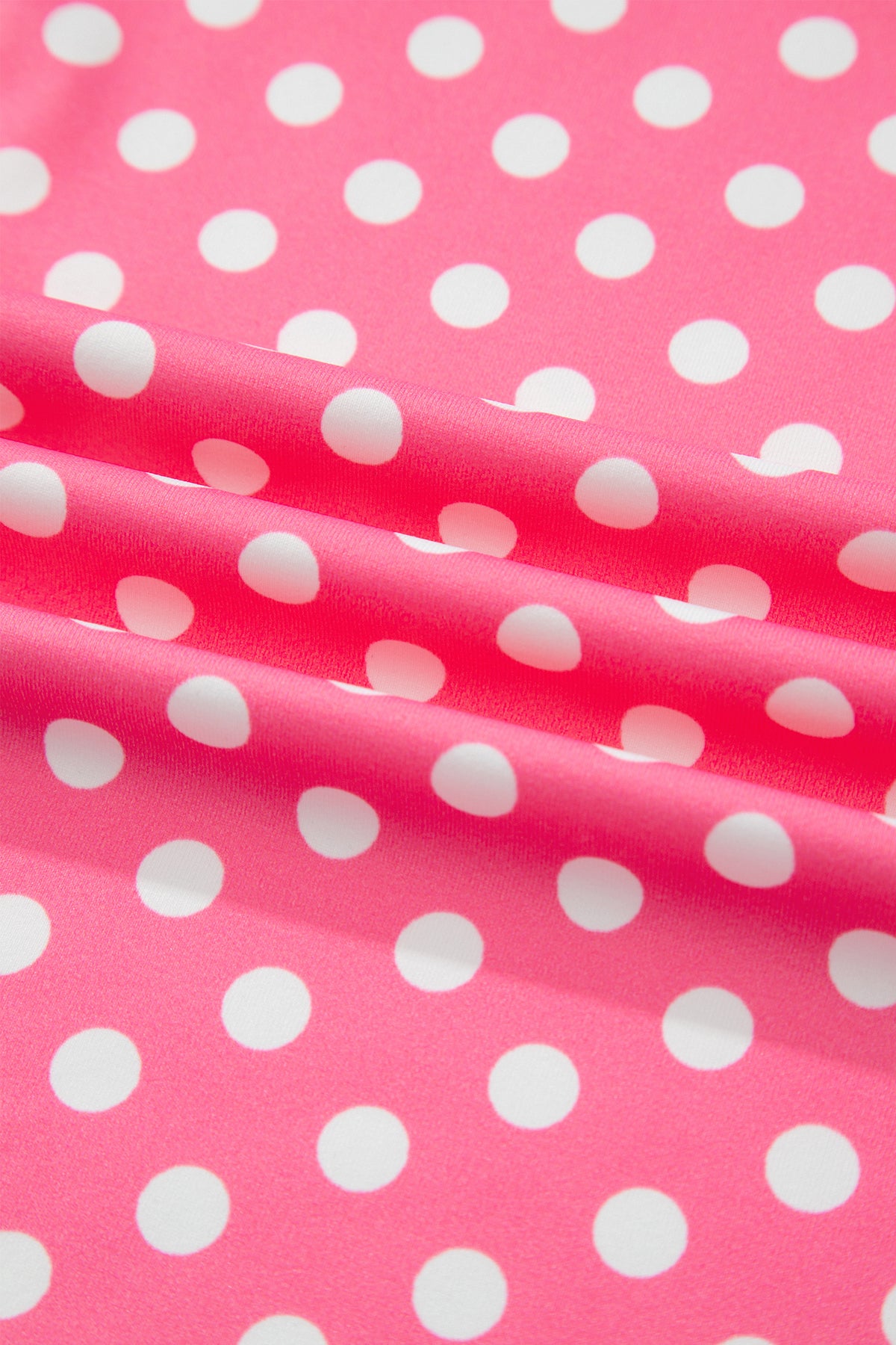 Pink & White Polka Dot Loungewear Slim Tank & Pants Set