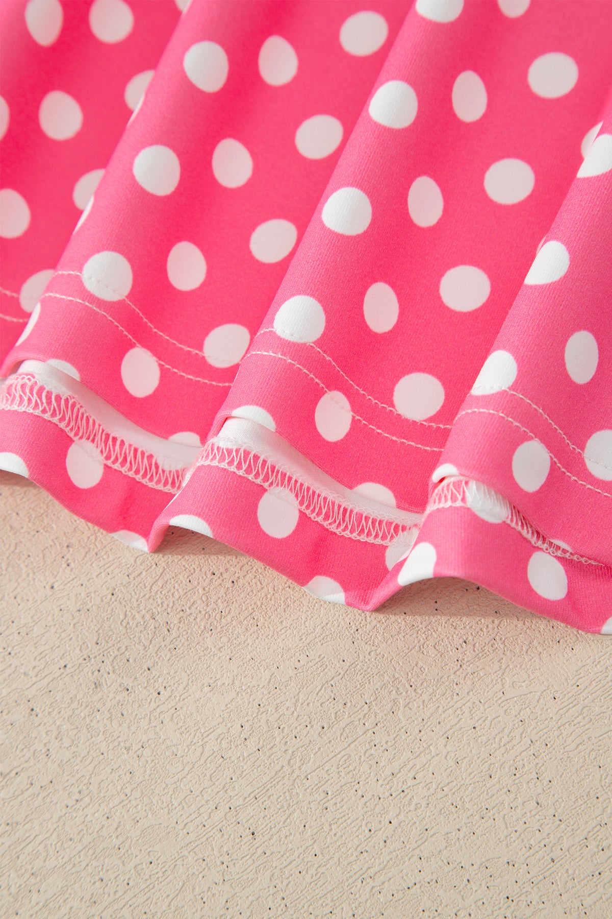 Pink & White Polka Dot Loungewear Slim Tank & Pants Set