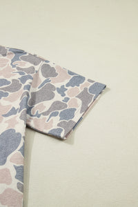 Camo Lightweight Loose Top (Matching Shorts Sold Separately)