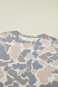 Camo Lightweight Loose Top (Matching Shorts Sold Separately)