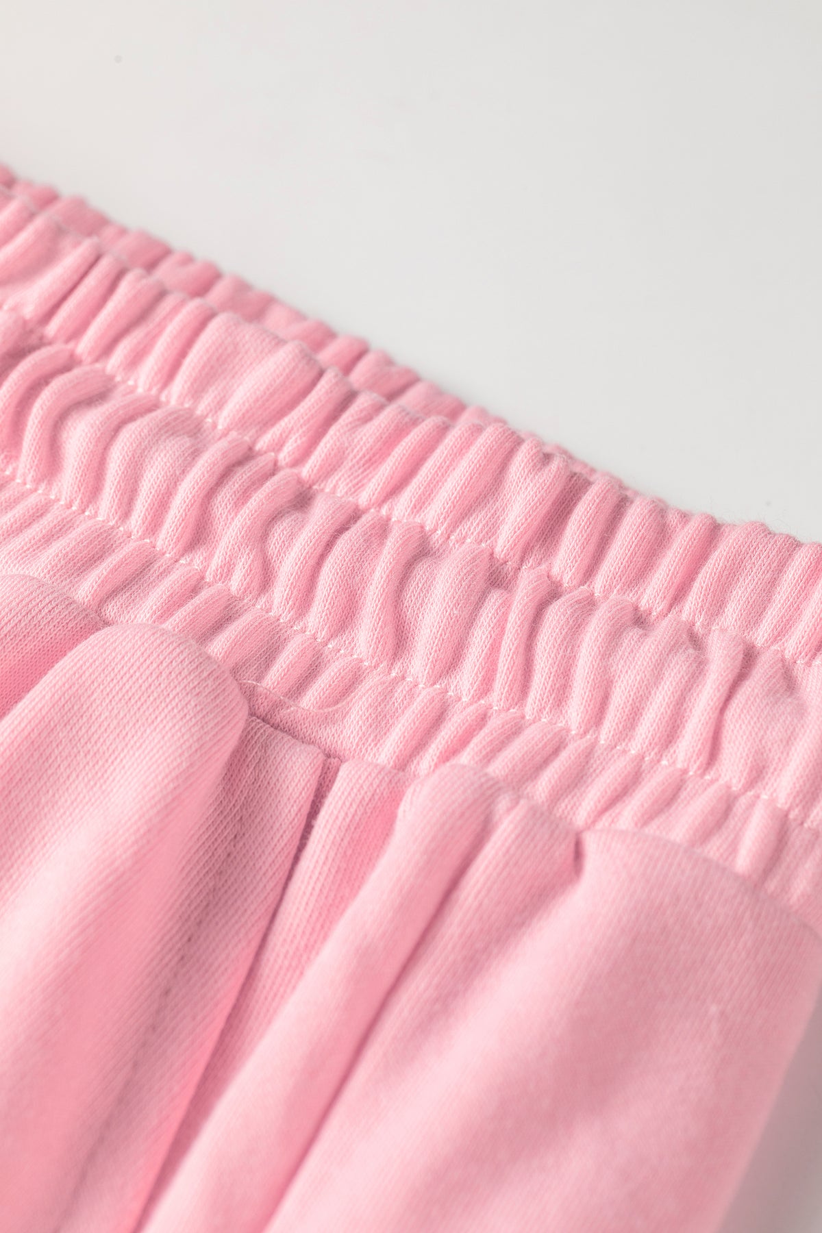 Pink & White Color Block Polka Dot Wide Leg Loungewear Set