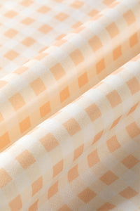 Gingham (Cream) Baggy Lightweight Sweatshirt (Matching Shorts Sold Separately)