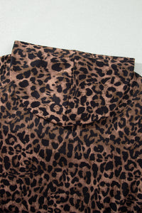 Leopard Print Track Suit w/Pink Striped Detail - Hoodie & Pants