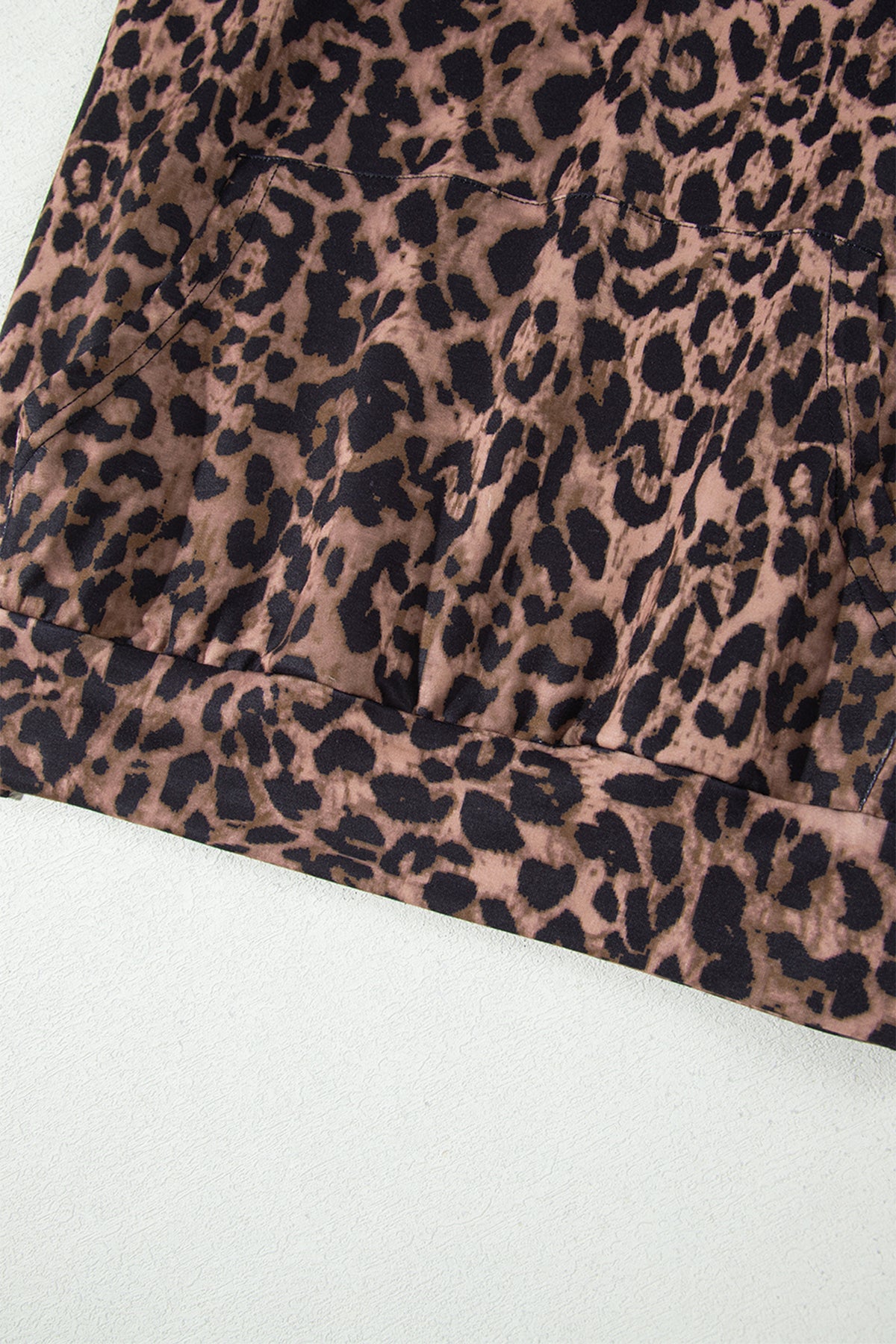 Leopard Print Track Suit w/Pink Striped Detail - Hoodie & Pants