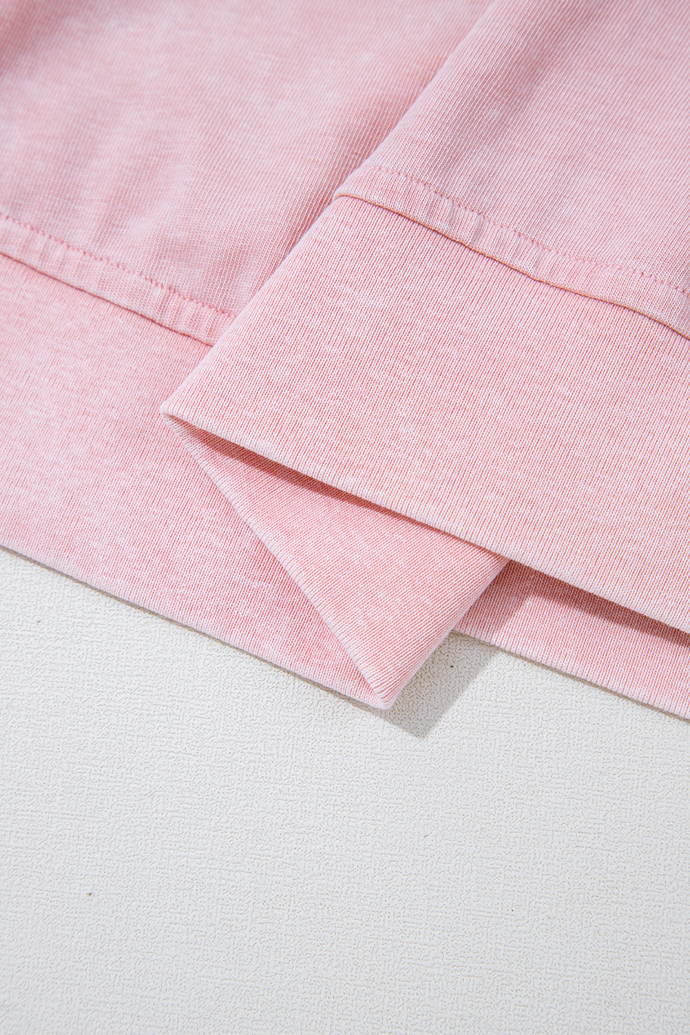 Light Pink Mineral Wash Cotton Sleeveless Top