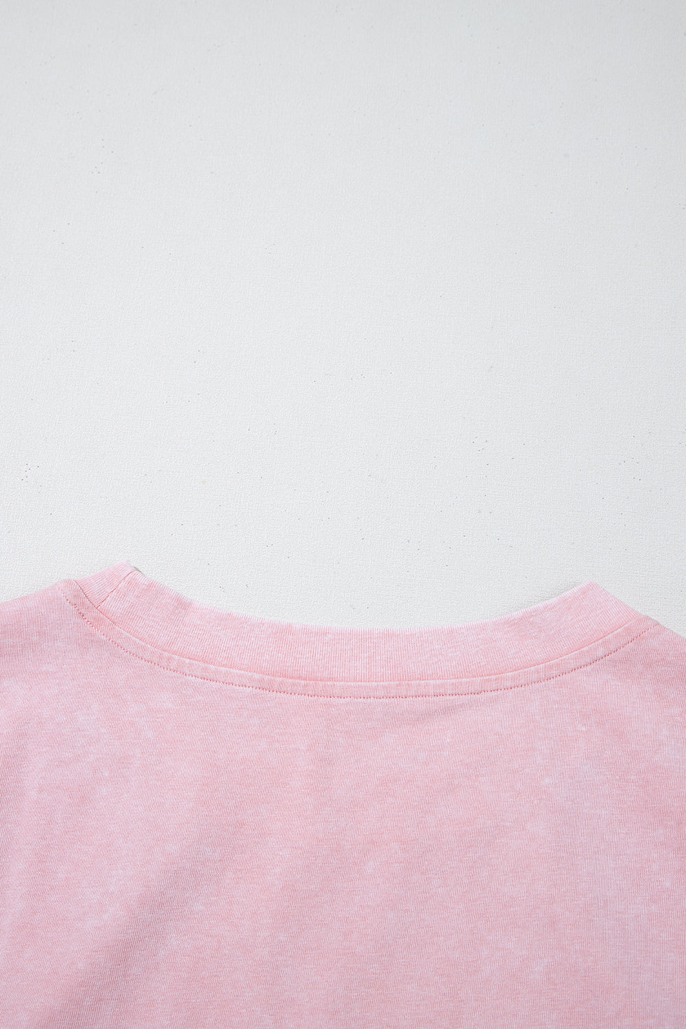 Light Pink Mineral Wash Cotton Sleeveless Top