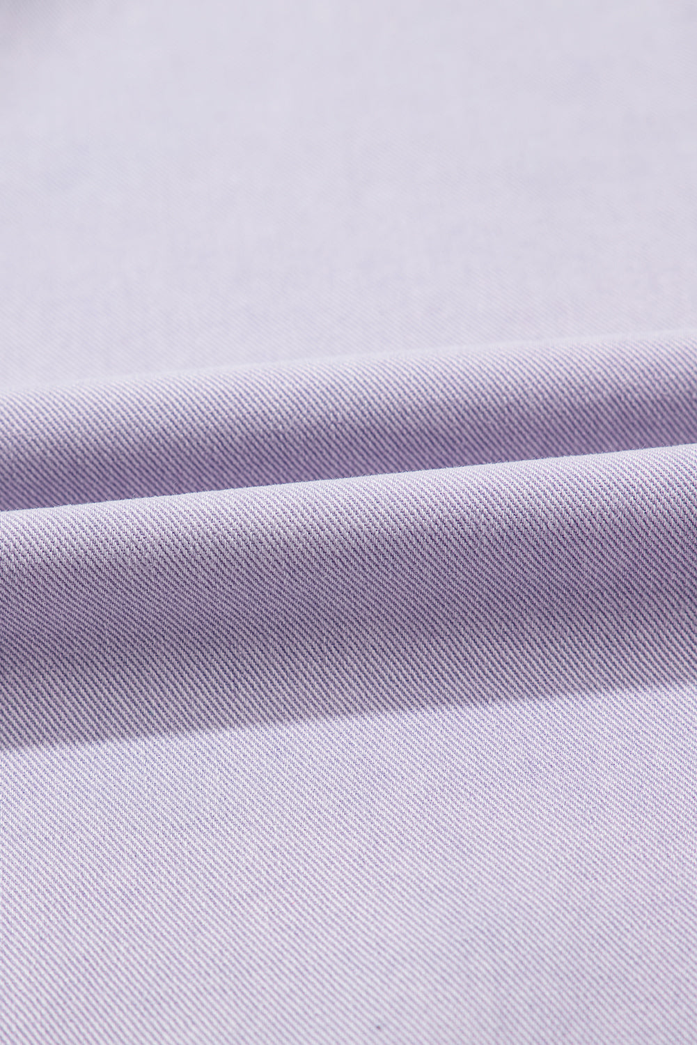 Light Purple Short Sleeve Denim Shirt Dress with Chest & Side Pockets
