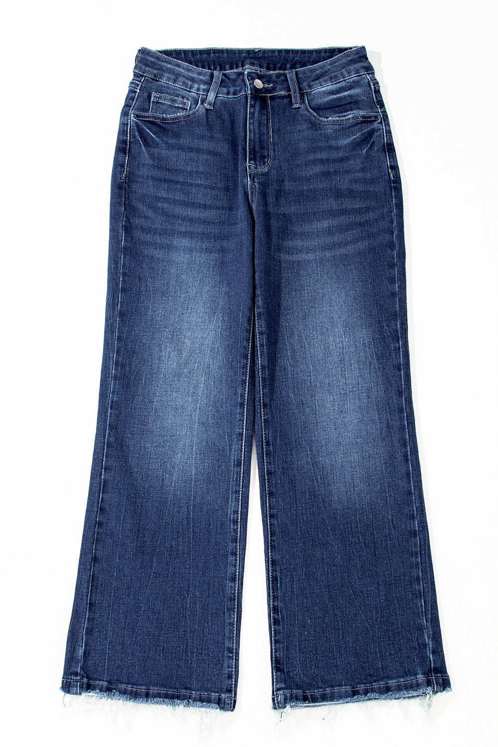 Bridget High-Rise Raw Hem Jeans - Cropped or Short Girl Approved