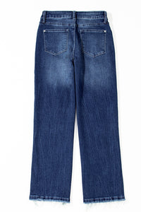 Bridget High-Rise Raw Hem Jeans - Cropped or Short Girl Approved